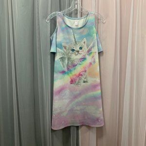 Justice Cat Unicorn Dress Size 18/20